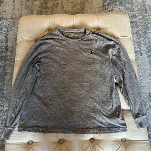 Polo Ralph Lauren heather gray long sleeve slim fit XL